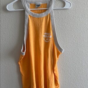Orange and White Tank Top